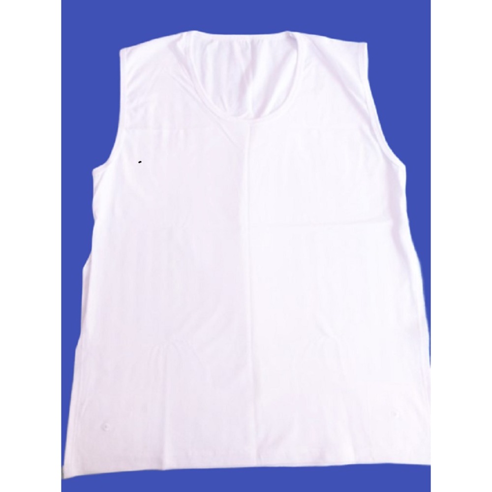 NEW Men Peruvian Cotton Tank Top T Shirt Sleeveless WHITE Open Side Muscle Gym L